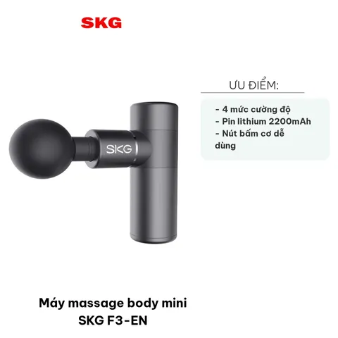 Máy Massage Body Mini SKG F3-EN - Thiết Bị Massage Đa Năng, Hỗ Trợ Giảm Căng Cơ, Nhức Mỏi Hiệu Quả