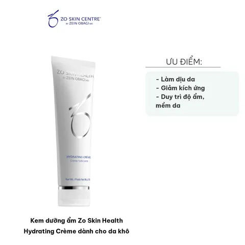 Kem Dưỡng Ẩm Zo Skin Health Hydrating Crème 58g - Hỗ Trợ Phục Hồi Da Khô, Giảm Kích Ứng, Làm Dịu Da Mịn Màng Tươi Sáng
