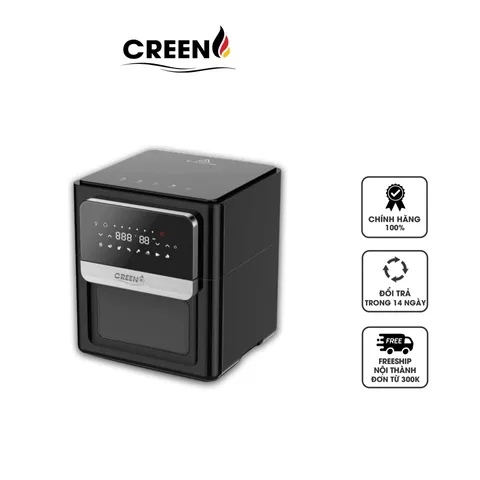 Nồi Chiên Không Dầu Đối Lưu Creen AG86B 12 Lít - Công Suất 1.700W, Chiên Nướng Tiện Lợi, Dinh Dưỡng, Không Dầu Mỡ