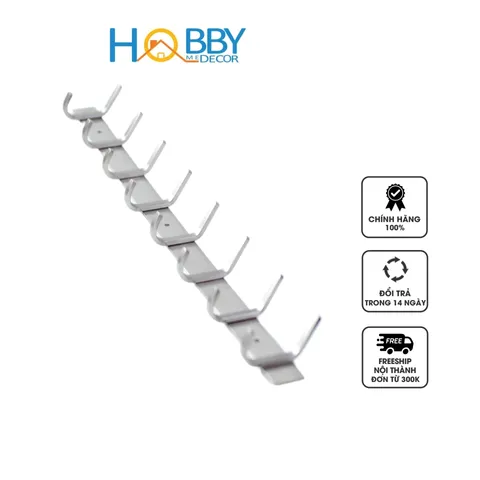 Thanh treo đồ Inox 304 8 chấu - Trang trí nhà cửa hiện đại - Thiết kế sang trọng, bền bỉ, chịu lực tốt, điểm nhấn không gian nội thất