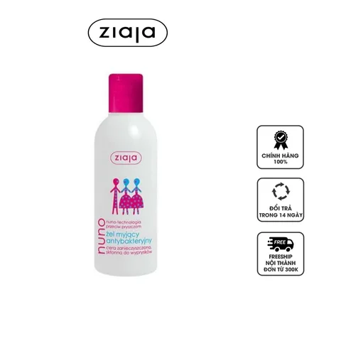 Sữa rửa mặt Nuno Ziaja 200ml cho da dầu mụn - Làm sạch sâu, ngăn ngừa mụn, dịu nhẹ, an toàn cho da nhạy cảm
