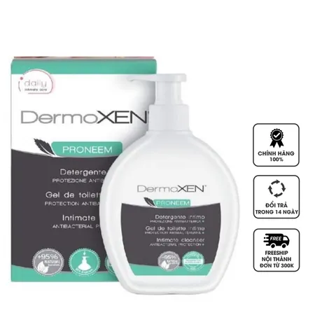 Dung dịch vệ sinh DermoXen Proneem 200ml – An toàn cho phụ nữ mang thai và sau sinh, hỗ trợ kháng khuẩn tự nhiên, giữ vệ sinh vùng kín thơm tho.