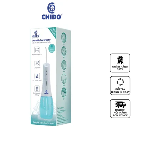 Máy tăm nước Chido WF-238 Chống Nước IPX7 - 5 Chế Độ Vệ Sinh Răng Miệng Hiệu Quả, Công Nghệ Sóng Xung, Pin Lithium, Dung Tích 400ml