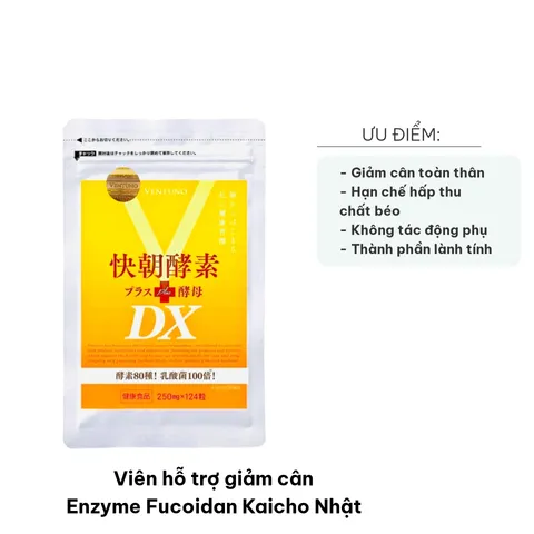 Viên Uống Hỗ Trợ Giảm Cân Enzyme Fucoidan Kaicho Nhật - Sản Phẩm Từ Thiên Nhiên, Hiệu Quả Không Tác Dụng Phụ