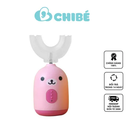 Bàn Chải Đánh Răng Điện Cho Bé ChiBé CB004 Hình Chữ U - Sạch Sâu, Chống Mảng Bám, Phù Hợp Trẻ 2-6 Tuổi