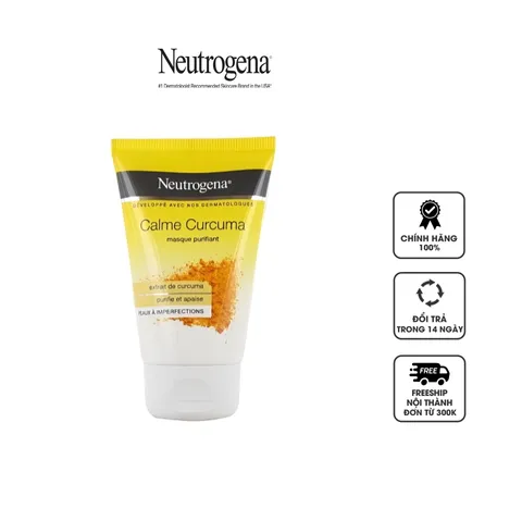 Mặt Nạ Tinh Chất Nghệ Neutrogena Calm Turmeric - Chăm Sóc Da Nhạy Cảm, Làm Sạch & Dưỡng Sáng Da 50g
