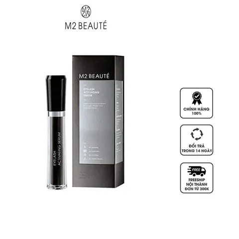 Serum M2 Beauté Hỗ Trợ Dưỡng Dài Mi - Kích Thích Mọc Dài Dày Tự Nhiên, Giảm Gãy Rụng, Lọ 4ml