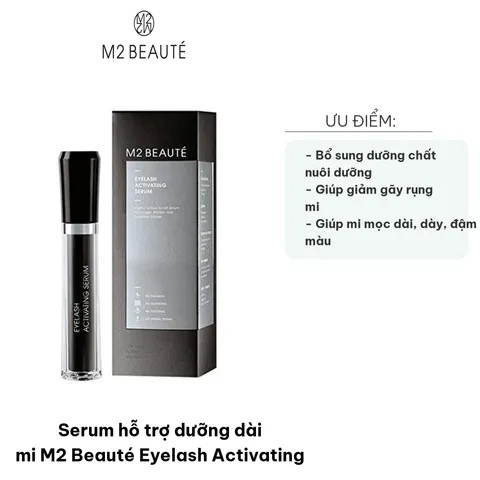 Serum M2 Beauté Hỗ Trợ Dưỡng Dài Mi - Kích Thích Mọc Dài Dày Tự Nhiên, Giảm Gãy Rụng, Lọ 4ml