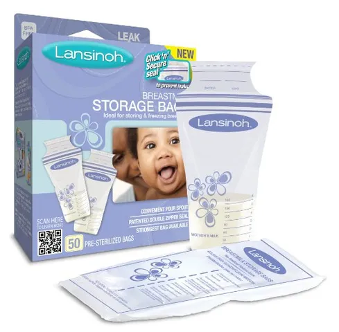 Túi trữ sữa Lansinoh 50 chiếc - An toàn, tiện lợi, không chứa BPA - Sản phẩm chất lượng cao, đáng tin cậy cho mẹ và bé