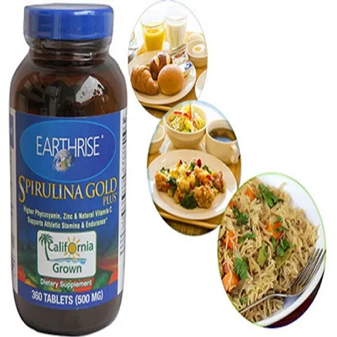 Tảo Mặt Trời Spirulina Gold Plus Chính Hãng - Hỗ Trợ Tăng Cân Tự Nhiên, 360 Viên, Bổ Sung Dinh Dưỡng Từ Mỹ