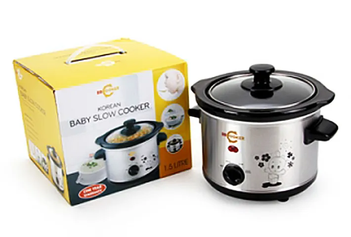 Nồi Nấu Cháo Chậm BBCooker 1.5L - Thiết Kế Sang Trọng, Giữ Dinh Dưỡng Tối Ưu Cho Bé - Dùng Phương Pháp Nấu Chậm Thịnh Hành Từ Hàn Quốc