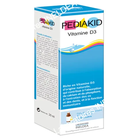 (Hàng nhập khẩu) Pediakid Vitamin D3 20ml - Siro bổ sung Vitamin D tự nhiên cho trẻ
