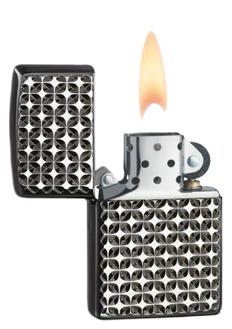 Bật Lửa Zippo 28186 Diamond Cut Armor Ebony - Bật Lửa Sang Trọng Chống Gió Hàng Chính Hãng, Thiết Kế Độc Đáo, Chất Liệu Gỗ Mun