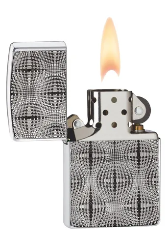 Bật Lửa Zippo 28835 Armor Chrome Lấp Lánh - Bật Lửa Khắc 3D Độc Đáo cho Người Sưu Tập và Yêu Thích Thời Trang