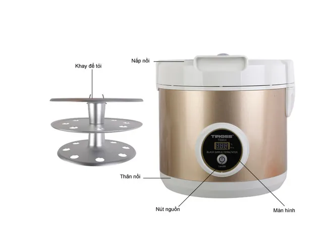Máy Làm Tỏi Đen Tiross TS904 - Thiết Bị Hỗ Trợ Làm Tỏi Đen Nhanh, Chất Lượng Tốt, Dễ Dàng Sử Dụng Tại Nhà