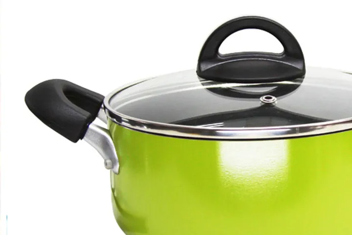 Nồi Nhôm E-cook Deco LED2222G 22cm - Nồi Nấu Chống Dính Cao Cấp Lock&Lock 3 Màu Sắc Tươi Sáng cho Bếp Hiện Đại
