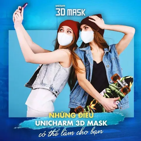Khẩu Trang 3D Unicharm Virus Block - Gói 5 Chiếc Chống Virus, Bảo Vệ Sức Khỏe - Thiết Kế Thoải Mái, Dễ Dàng Giao Tiếp