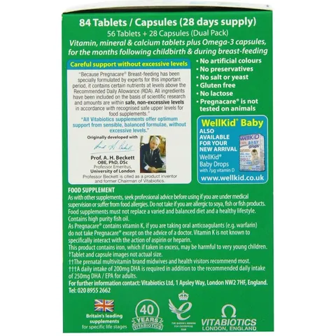 Vitamin Tổng Hợp Pregnacare Breastfeeding 84 Viên - Hỗ Trợ Sức Khỏe Mẹ Sau Sinh, Tăng Cường Lợi Sữa và Đề Kháng