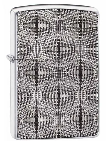 Bật Lửa Zippo 28835 Armor Chrome Lấp Lánh - Bật Lửa Khắc 3D Độc Đáo cho Người Sưu Tập và Yêu Thích Thời Trang