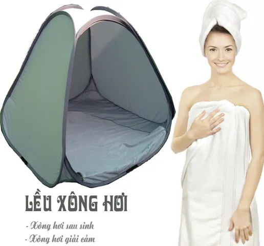 Lều xông hơi cá nhân Mộc Miên - Lều xông hơi sau sinh tiện dụng, tự bung, chống thấm, hiệu quả xông cao cho phụ nữ và làm đẹp da