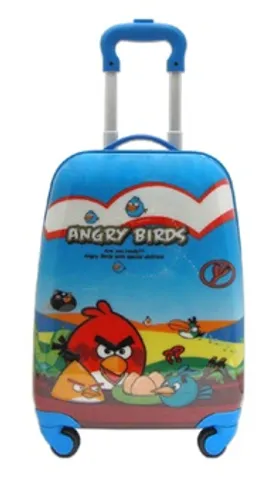 Vali Kéo 4 Bánh Cho Bé Hình Chú Chim Angry Birds Ngộ Nghĩnh - Vali Du Lịch Sáng Tạo Dành Cho Trẻ Em, Tiện Dụng Và Đáng Yêu