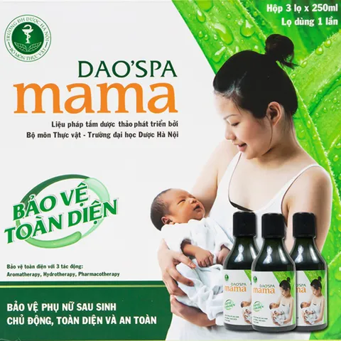 Nước Tắm Xông Cho Mẹ Sau Sinh Dao'spa Mama - Tinh Dầu Oải Hương, Phục Hồi Sức Khỏe, Thư Giãn Tinh Thần, 250ml
