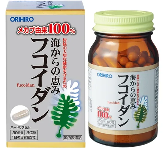 Tảo Fucoidan Orihiro Nhật Bản 90 Viên - Hỗ Trợ Tăng Cường Sức Khỏe, Đề Kháng, Chống Oxy Hóa, Cải Thiện Tiêu Hóa
