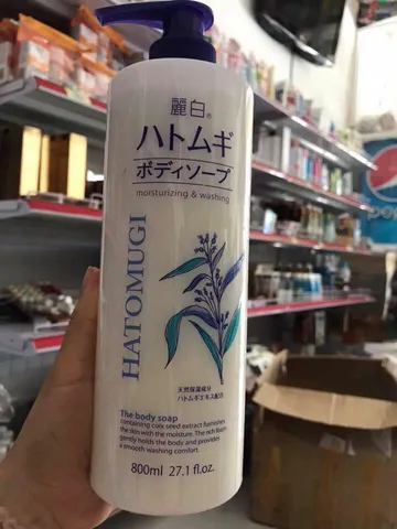 [Nhập khẩu] Sữa Tắm Trắng Da Giữ Ẩm Hatomugi Nhật Bản 800ML - Sản Phẩm Chăm Sóc Da Tự Nhiên, Chiết Xuất Hạt Coix, Dưỡng Ẩm, Làm Sáng Da