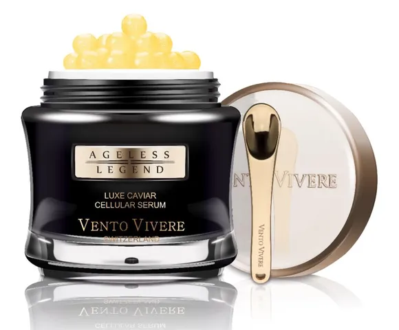 Vento Vivere Luxe Caviar - Serum Dưỡng Da Trứng Cá Tầm Thụy Sĩ Chống Lão Hóa, Phục Hồi Da, Giúp Da Săn Chắc và Trắng Hồng Rạng Rỡ