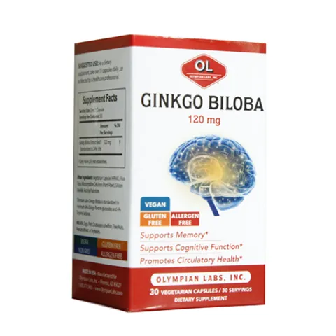 Viên uống Ginkgo Biloba 120mg Olympian Labs - Hỗ trợ cải thiện tuần hoàn não, tăng cường trí nhớ và tập trung, sản phẩm sức khỏe tự nhiên.