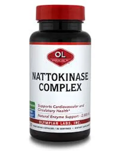 Viên Uống Hỗ Trợ Cải Thiện Tai Biến Nattokinase Complex Olympian Labs - Giải Pháp Tốt Cho Tim Mạch, Hỗ Trợ Điều Hòa Huyết Áp 30 Viên