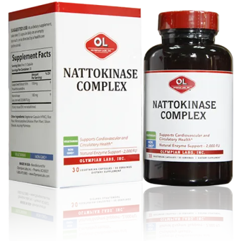 Viên Uống Hỗ Trợ Cải Thiện Tai Biến Nattokinase Complex Olympian Labs - Giải Pháp Tốt Cho Tim Mạch, Hỗ Trợ Điều Hòa Huyết Áp 30 Viên