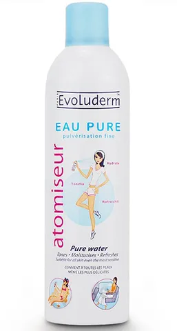 Xịt Khoáng Evoluderm Pháp 400ml - Dưỡng ẩm và Làm dịu da, Thích hợp cho mọi loại da, Giải pháp cấp nước tức thì