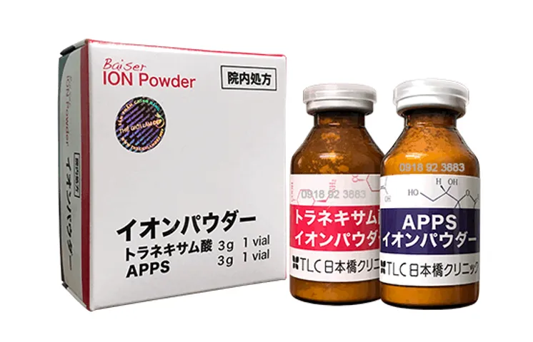 Bột trắng da Tsubaki Bai Set ION Powder C - Giảm nám, tàn nhang, từ Nhật Bản, cho làn da sáng mịn rạng rỡ.