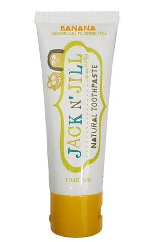 Kem Đánh Răng Hữu Cơ Jack n Jill Organic 50g - An Toàn Cho Bé Từ 6 Tháng, Hương Vị Tự Nhiên Ngon Miệng, Thiết Kế Đáng Yêu