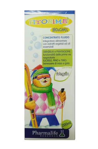 Siro Ho Broncamil Bimbi 200ml - Giải Pháp Tự Nhiên Hỗ Trợ Giảm Ho, Dịu Họng Cho Trẻ Em Từ 2 Tuổi