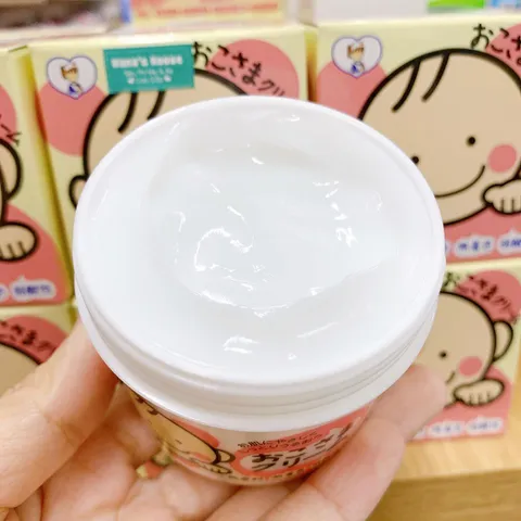 Kem Nẻ Dưỡng Ẩm Cho Bé Okosama Nhật Bản - Kem Dưỡng Ẩm An Toàn Từ Tinh Dầu Oliu cho Da Nhạy Cảm, 110ml