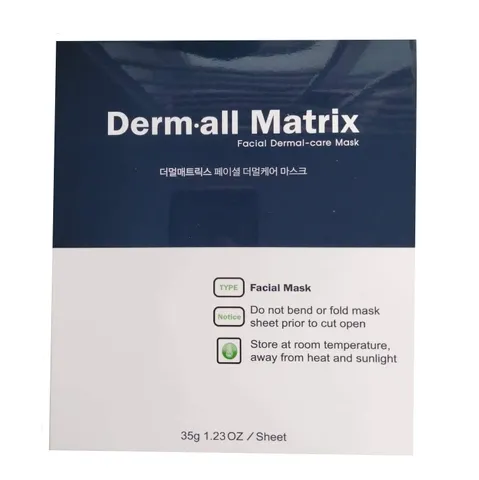 Mặt Nạ Derm-All Matrix Hàn Quốc - Dưỡng Ẩm Chuyên Sâu, Dưỡng Sáng, Chất Liệu Giấy Thiên Nhiên