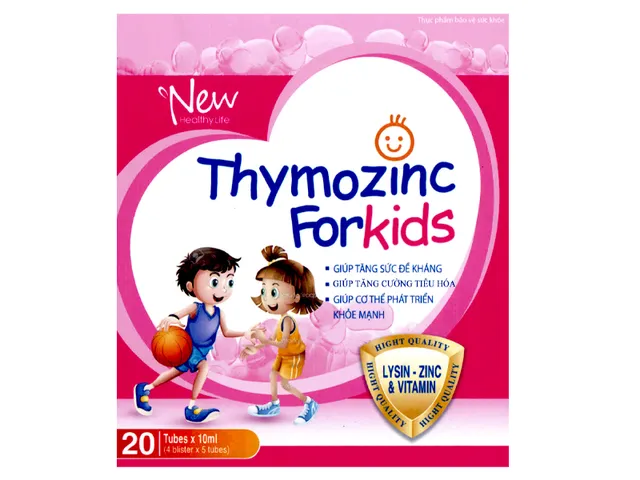 Thymozinc ForKids Hỗ Trợ Tăng Đề Kháng - Bổ Sung Vitamin và Khoáng Chất Cho Trẻ Trên 1 Tuổi, Hương Vị Ngon Miệng, Dễ Uống