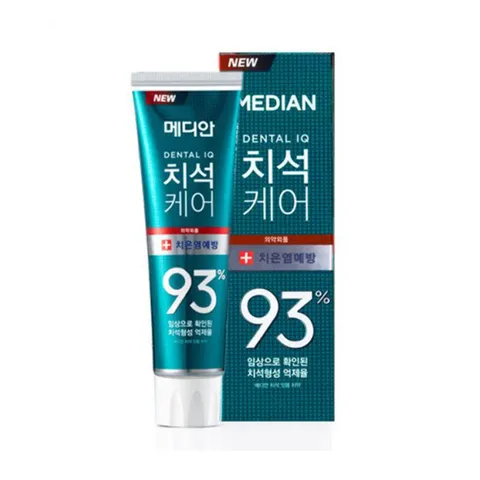 Kem Đánh Trắng Răng Median Dental IQ 93% Hàn Quốc - Hỗ Trợ Hơi Thở Thơm Mát, Ngăn Ngừa Cao Răng, Răng Trắng Sáng 120g