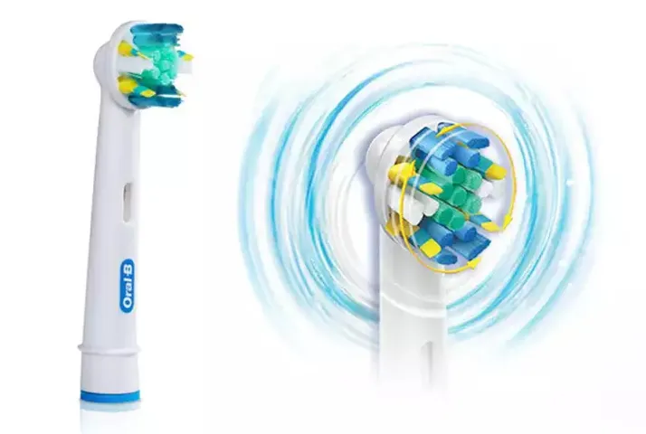 Đầu Bàn Chải Điện Oral-B Flossaction Công Nghệ MicroPulse Thay Thế - Làm Sạch Sâu Cho Răng Nhạy Cảm - Bộ 2 Đầu Chải Thông Minh