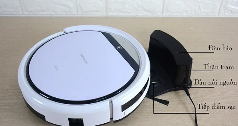 Robot Hút Bụi Medion 18500 - Thiết Bị Thông Minh, Quét & Hút Bụi, Pin 2500mAh, Thời Gian Hoạt Động 80 Phút, Vệ Sinh Tự Động