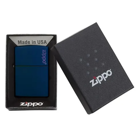 Bật Lửa Zippo Navy Matte 239ZL - Bật Lửa Chất Lượng Cao với Logo Zippo, Màu Xanh Hải Quân Ấn Tượng
