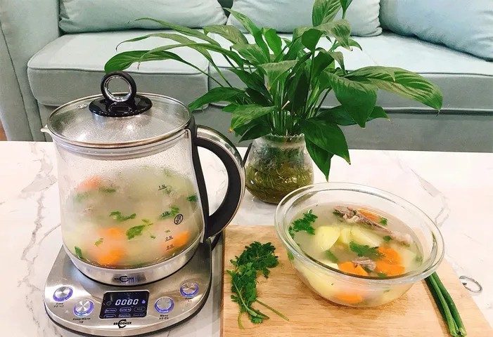 Nồi Chưng Yến Đa Năng BBCooker BS20 Cao Cấp 1.5L - Nấu Trà, Hầm Ninh Dinh Dưỡng, Thiết Kế Hiện Đại và Thông Minh