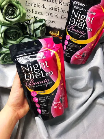 Trà Giảm Cân Ban Đêm Orihiro Night Diet Tea Beauty - Hỗ Trợ Làm Đẹp Da, Giảm Mỡ Bụng, Tích Hợp Collagen, 16 Gói