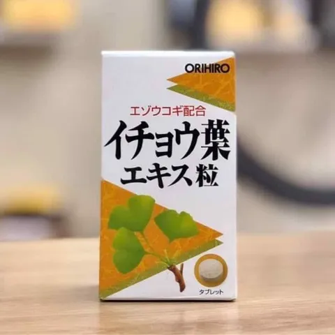 Viên uống hỗ trợ não bộ Orihiro Ginkgo Biloba 240 viên - Tăng cường trí nhớ, giảm nguy cơ sa sút trí tuệ từ chiết xuất bạch quả Nhật Bản