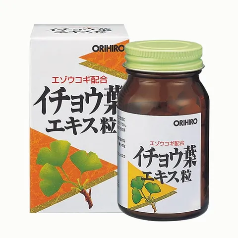 Viên uống hỗ trợ não bộ Orihiro Ginkgo Biloba 240 viên - Tăng cường trí nhớ, giảm nguy cơ sa sút trí tuệ từ chiết xuất bạch quả Nhật Bản