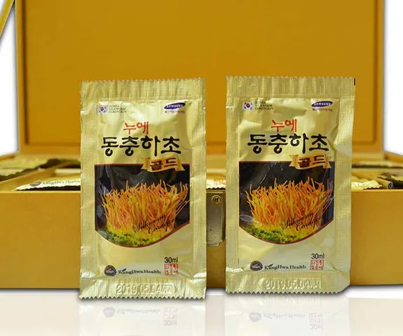 Nước Đông Trùng Hạ Thảo KangHwa Hàn Quốc 60 Gói - Thực Phẩm Chức Năng Bồi Bổ Sức Khỏe Cao Cấp, Hỗ Trợ Tăng Cường Miễn Dịch