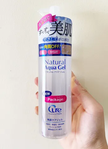 Tẩy Da Chết Cure Natural Aqua Gel Nhật Bản - Gel Tẩy tế bào Chết Dịu Nhẹ, Giúp Da Sáng Mịn và Thoáng Khí, 250ml