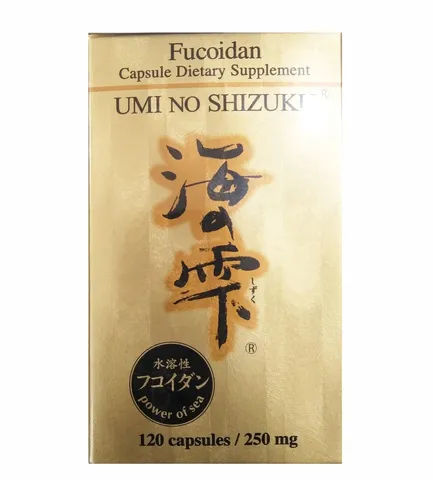 Viên uống Fucoidan Umi No Shizuku 310mg Nhật Bản - Hỗ trợ sức khỏe, tăng cường miễn dịch với tinh chất từ tảo biển và nấm Agaricus